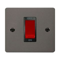 Click Define FPBN200BK 45A 1 Gang DP Plate Switch Black Nickel