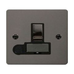 Click Define FPBN551BK 13A DP Switched FCU With Optional Flex Outlet Black Nickel