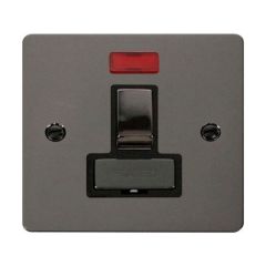 Click Define FPBN752BK 13A DP Switched FCU With Neon Black Nickel