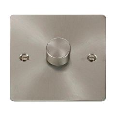 Click Define FPBS161 1 Gang 2 Way 100W Dimmer Switch Brushed Stainless