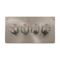 Click Define FPBS164 4 Gang 2 Way 100W Dimmer Switch Brushed Stainless