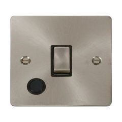 Click Define FPBS522BK 20A DP Plate Switch With Optional Flex Outlet Brushed Stainless