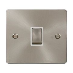 Click Define FPBS722WH 20A DP Plate Switch Brushed Stainless