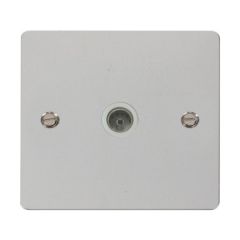 Click Define FPCH065WH Single Non-Isolated Coaxial Outlet Chrome
