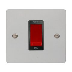 Click Define FPCH200BK 45A 1 Gang DP Plate Switch Chrome