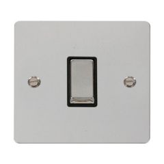 Click Define FPCH411BK 10AX 1 Gang 2 Way Plate Switch Chrome