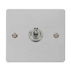 Click Define FPCH421 10AX 1 Gang 2 Way Toggle Plate Switch Chrome