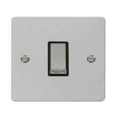 Click Define FPCH425BK 10AX 1 Gang Intermediate Plate Switch Chrome