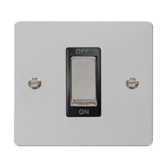 Click Define FPCH500BK 45A 1 Gang DP Plate Switch Chrome