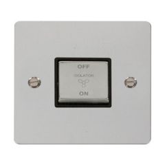 Click Define FPCH520BK 10A 3 Pole Fan Isolation Plate Switch Chrome