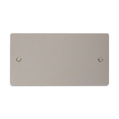 Click Define FPPN061 2 Gang Blank Plate Pearl Nickel