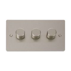 Click Define FPPN153 3 Gang 2 Way 400Va Dimmer Switch Pearl Nickel