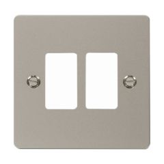 Click Define FPPN20402 2 Gang GridPro Frontplate Pearl Nickel