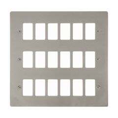 Click Define FPPN20518 18 Gang GridPro Frontplate Pearl Nickel