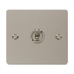 Click Define FPPN421 10AX 1 Gang 2 Way Toggle Plate Switch Pearl Nickel
