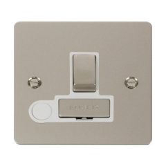 Click Define FPPN551WH 13A DP Switched FCU With Optional Flex Outlet Pearl Nickel