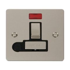 Click Define FPPN552BK 13A DP Switched FCU With Neon & Optional Flex Outlet Pearl Nickel