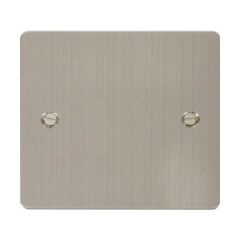 Click Define FPSS060 1 Gang Blank Plate Stainless Steel