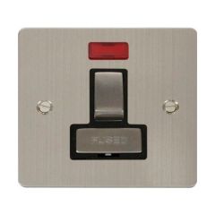 Click Define FPSS752BK 13A DP Switched FCU With Neon Stainless Steel