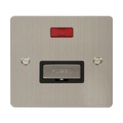 Click Define FPSS753BK 13A FCU With Neon Stainless Steel