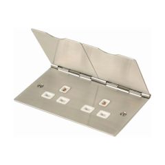 Click FS032SS 13A 2 Gang Floor Socket Outlet