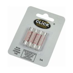 Click FU036 Card of 4 X 3A Fuses