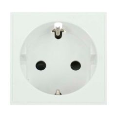 Click NewMedia MM020WH 16A European Schuko Socket Module