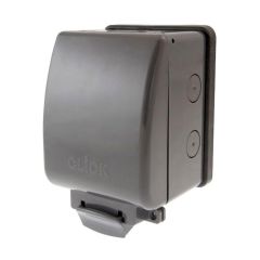 Click Aquip66 OA652AG 13A Fused Connection DP Switched IP66 Weatherproof Unit With Neon