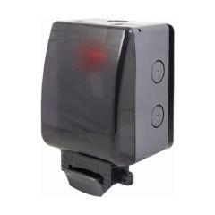 Click Aquip66 OA652T 13A Fused Connection DP Switched IP66 Unit With Neon (Semi-Transparent Lid)