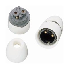 Click PRC011 T2 BC 10mm Thread Entry Cord Grip Lampholder Straight Skirt