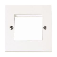 Click PRW311 1 Gang New Media Unfurnished Plate - 2 Aperture