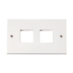 Click PRW404 2 Gang MiniGrid Unfurnished Plate - 2x2 Aperture