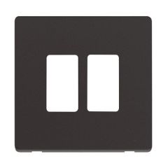 Definity SCP20402BK 2 Gang GridPro Frontplate
