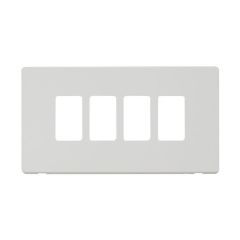 Definity SCP20404MW 4 Gang GridPro Frontplate