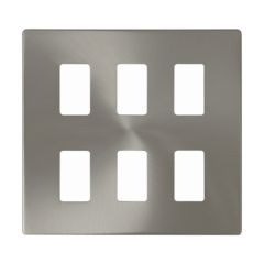 Definity SCP20506BS 6 Gang GridPro Frontplate