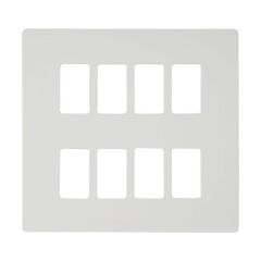 Definity SCP20508MW 8 Gang GridPro Frontplate