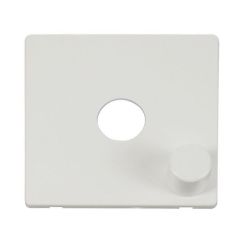 Definity SCP241MW 1 Gang Dimmer Switch Cover Plate & Control Button
