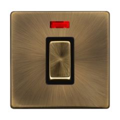 Definity SFAB501BK 50A 1 Gang DP Plate Switch With Neon