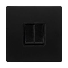 Definity SFBK012BK 10AX 2 Gang 2 Way Plate Switch