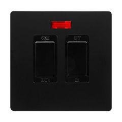 Definity SFBK024BK 20A DP Sink/Bath Plate Switch With Neon