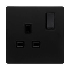Definity SFBK035BK 13A 1 Gang DP Switched Socket Outlet