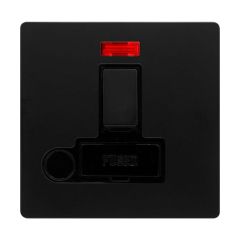 Definity SFBK052BK 13A DP Switched FCU With Neon & Optional Flex Outlet