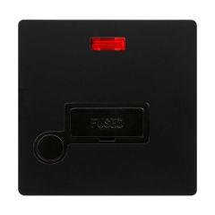 Definity SFBK053BK 13A FCU With Neon & Optional Flex Outlet