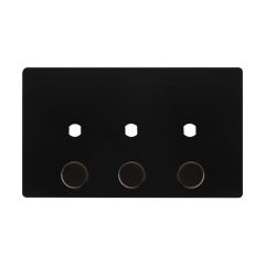 Definity SFBK143PL 3 Gang Unfurnished Dimmer Plate- 3 Apertures