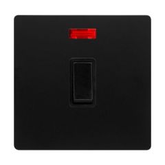 Definity SFBK623BK 20A DP Plate Switch With Neon