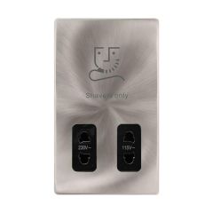 Definity SFBS100BK 115V/230V Dual Voltage Shaver Socket Outlet
