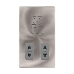 Definity SFBS100GY 115V/230V Dual Voltage Shaver Socket Outlet