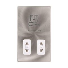 Definity SFBS100PW 115V/230V Dual Voltage Shaver Socket Outlet