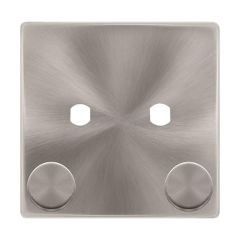 Definity SFBS142PL 2 Gang Unfurnished Dimmer Plate- 2 Apertures