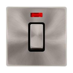 Definity SFBS501BK 50A 1 Gang DP Plate Switch With Neon